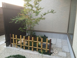 大阪　富田林市　Ｉ様　坪庭つくり