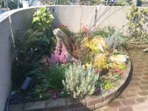 大阪　堺市で花壇内の花、植木の植え替え、フラワ－アレンジ