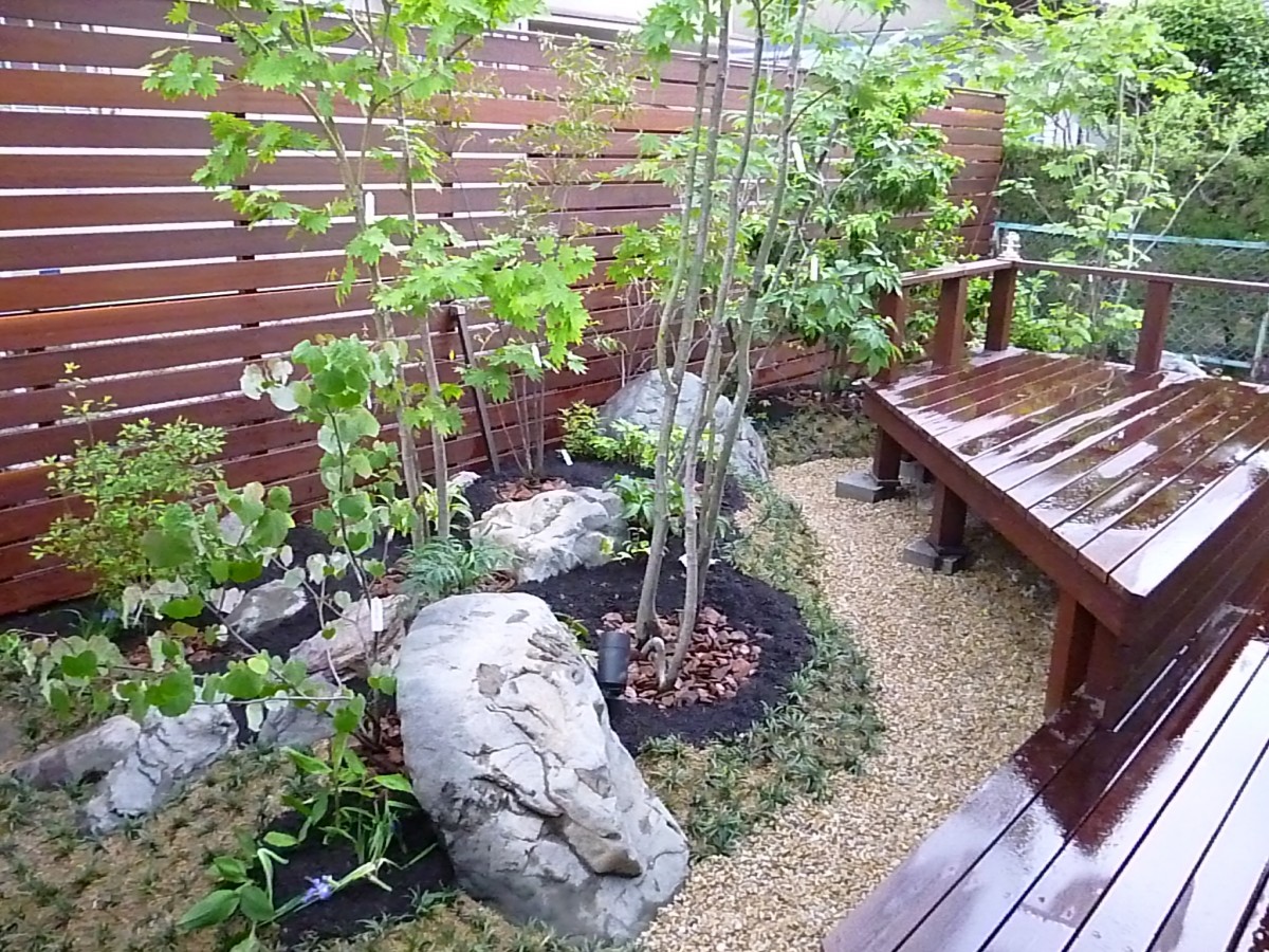 奈良　大和高田市　Ｓ邸 自然風の庭（雑木の庭造り）、庭のリフォーム