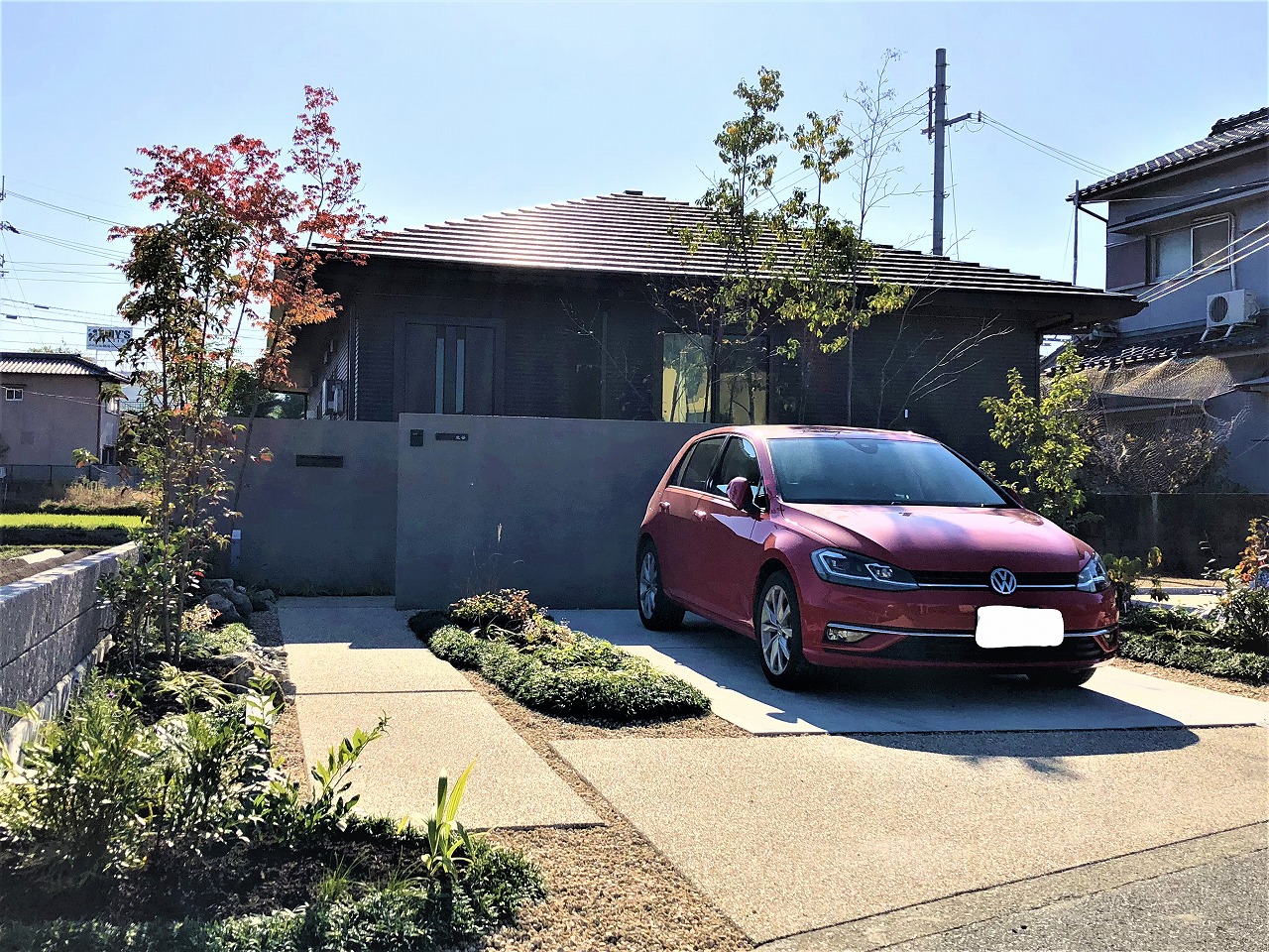 大阪　貝塚市　Ｋ様　和モダンの庭