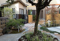 大阪　堺市　N邸　和風の庭つくり、外構工事、エクステリア