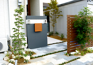 大阪　堺市東区　Ｋ様 自然風の庭・外構工事
